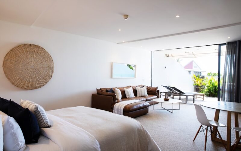 Lounge area at Beach Suites, Byron Bay