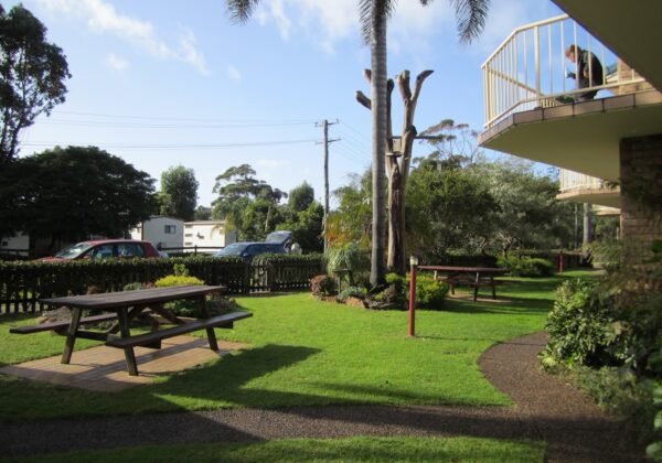Exterior grounds at Beachfront Apartments, Merimbula NSW
