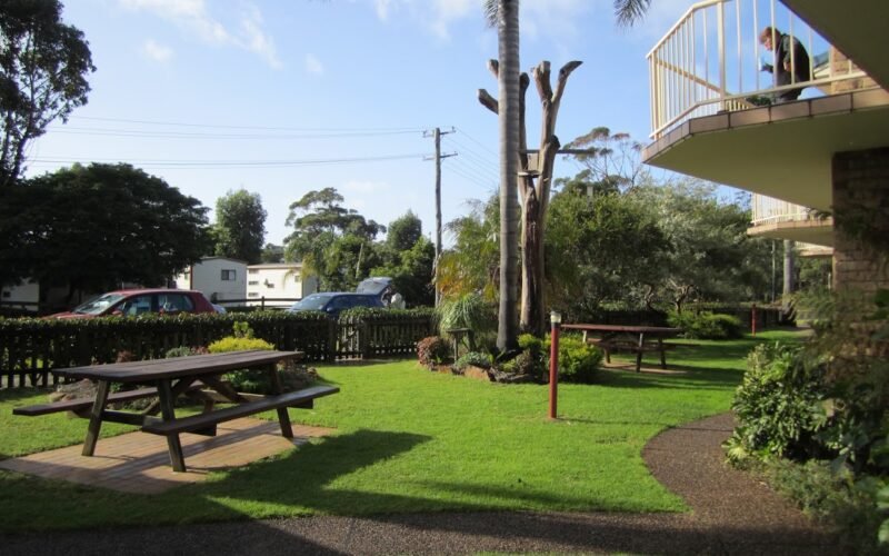 Exterior grounds at Beachfront Apartments, Merimbula NSW