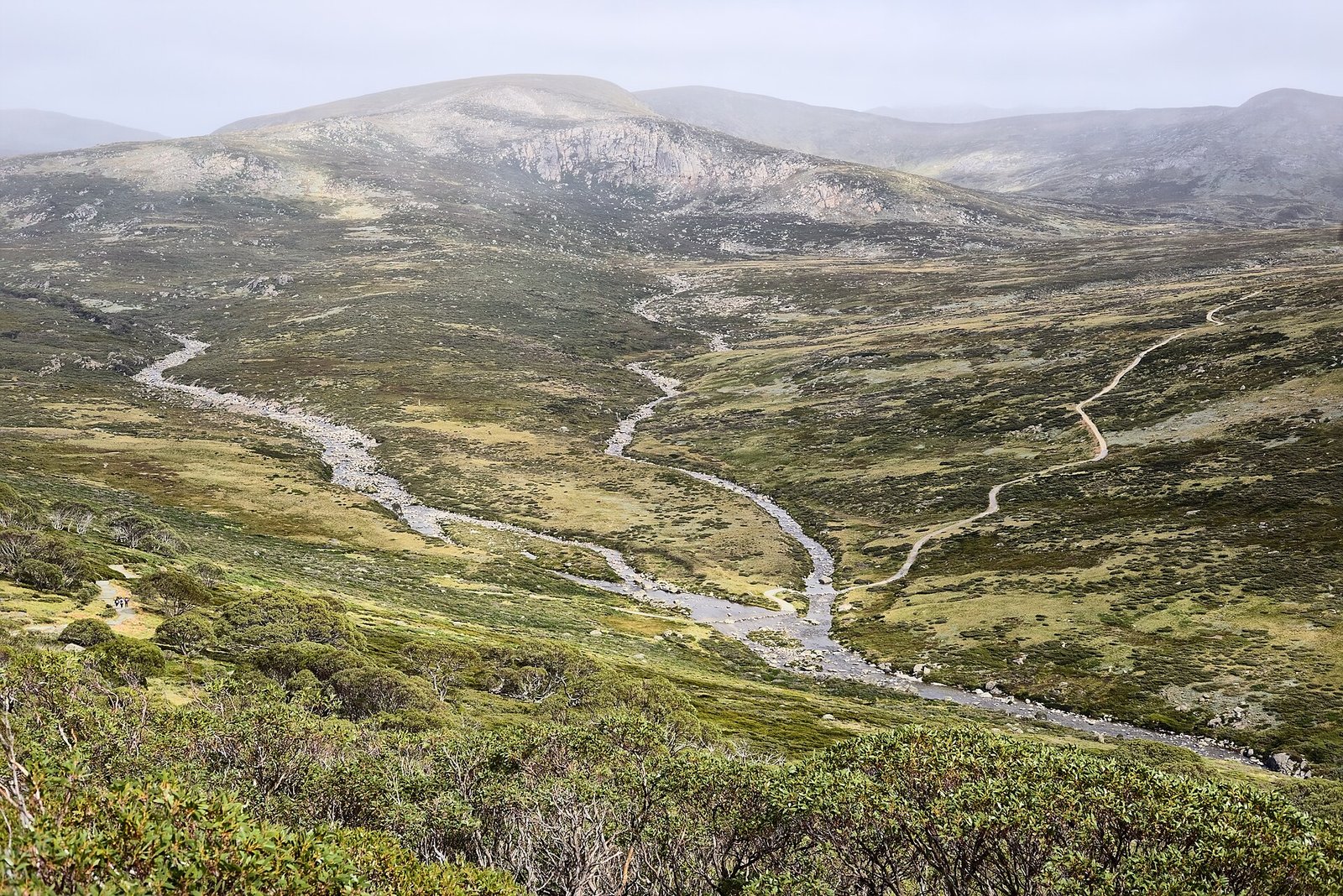 View of the Kosciuszko Main Range from Charlotte Pass