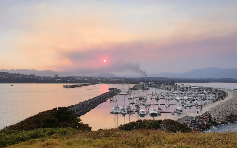 Coffs Harbour marina and breakwall