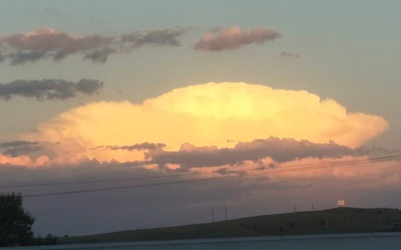 Sunset over the countryside near Cooma, NSW