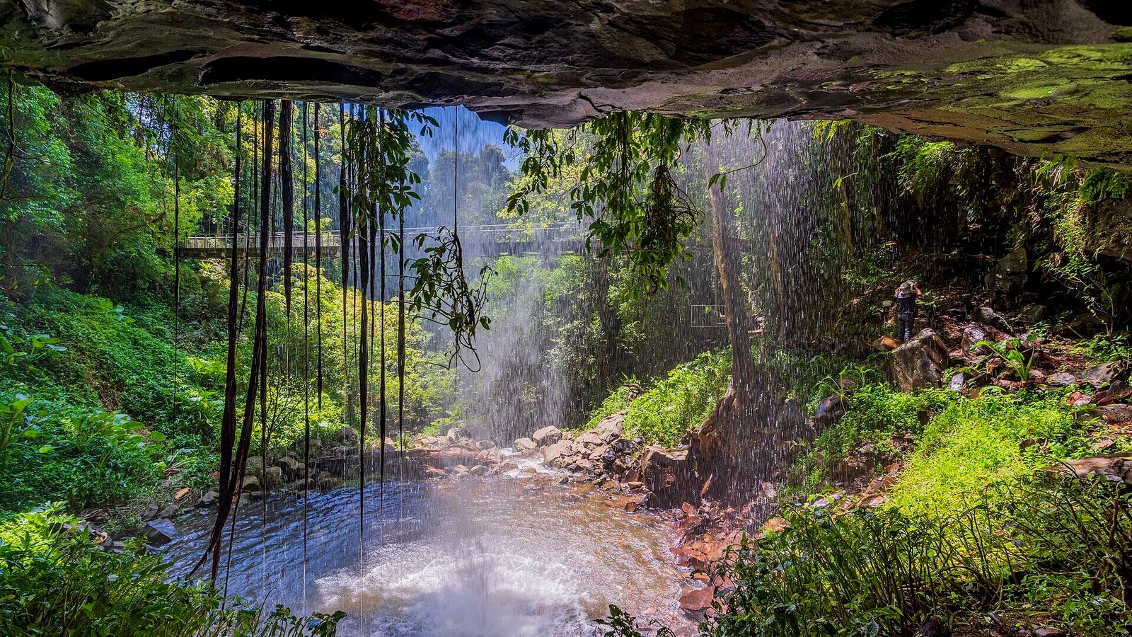 crystal shower falls