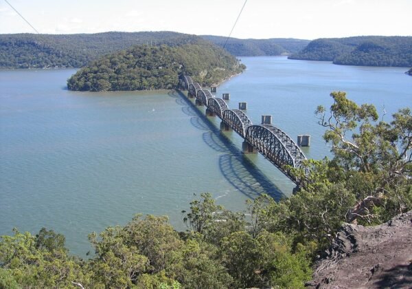 Hawkesbury River rail bridge at Brooklyn
