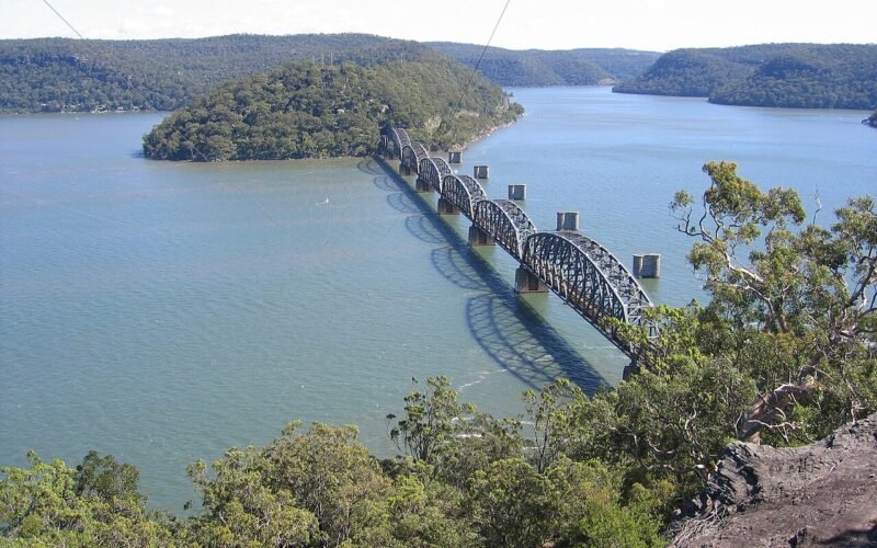 Hawkesbury River rail bridge at Brooklyn