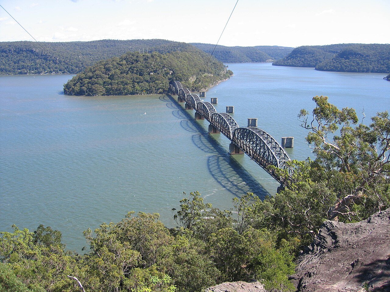 Hawkesbury River rail bridge at Brooklyn