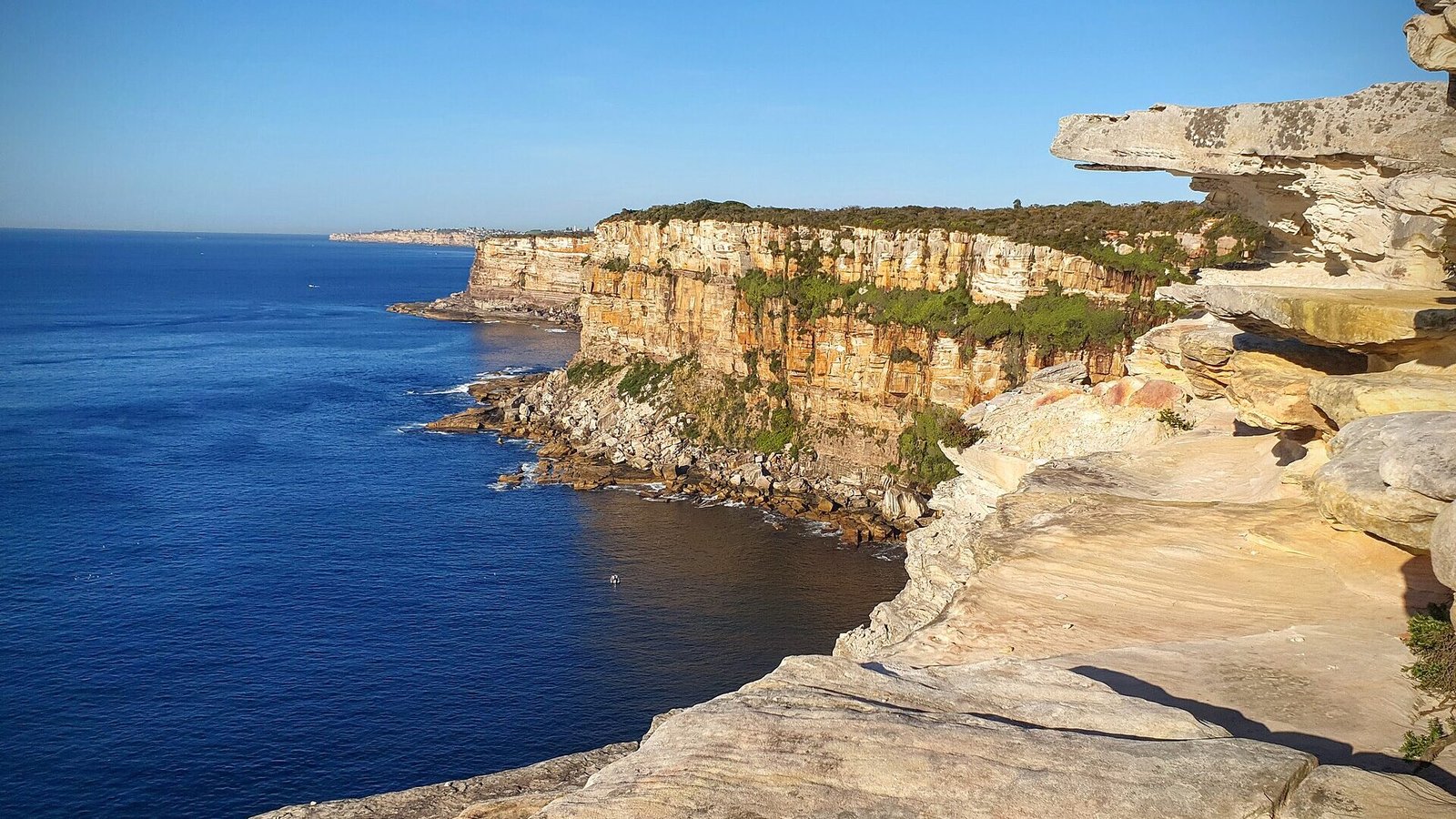 The sea cliffs of North Head, Sydney Harbour National Park, Manly