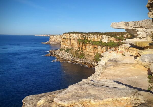 The sea cliffs of North Head, Sydney Harbour National Park, Manly