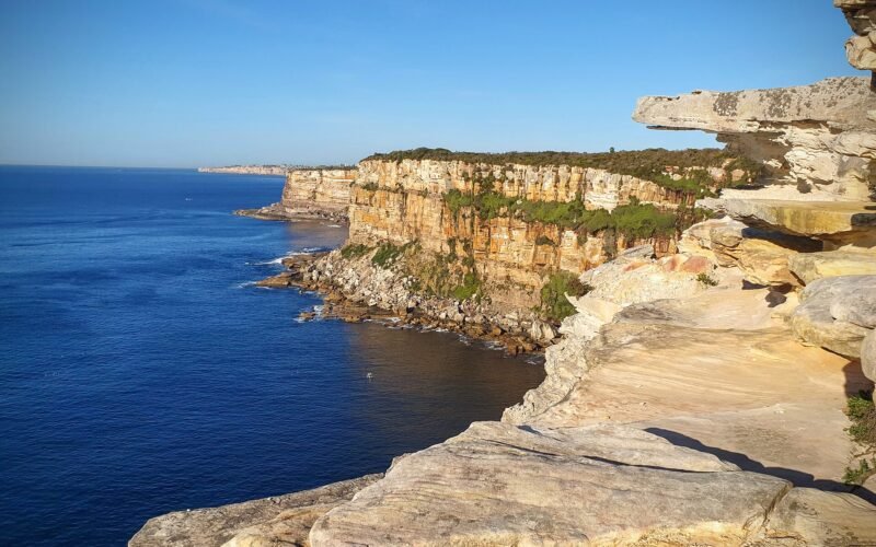 The sea cliffs of North Head, Sydney Harbour National Park, Manly