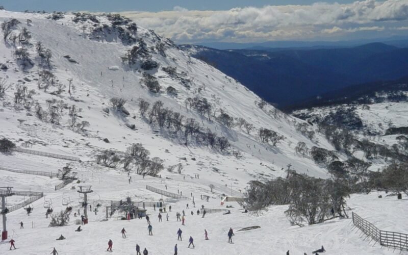 Ski slopes at Blue Cow, part of the Perisher resort area