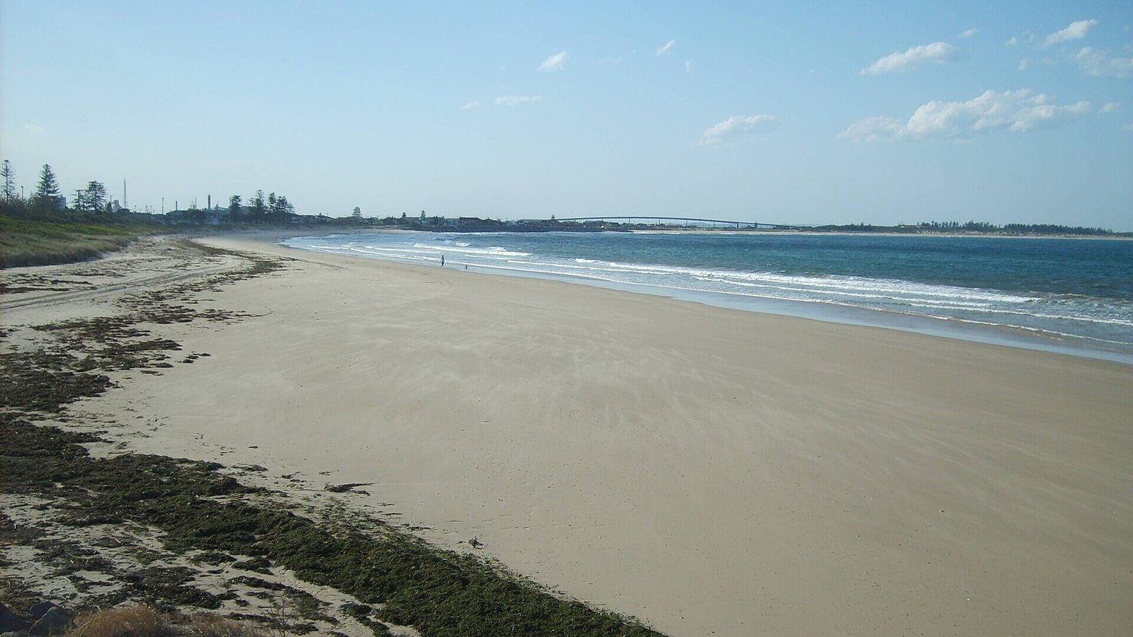 The vast sand dunes of Stockton Beach stretching along the Worimi coast, NSW