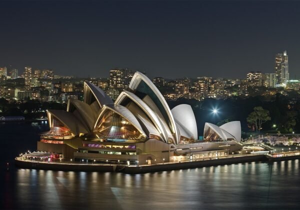 Sydney Harbour with the Opera House and Bridge
