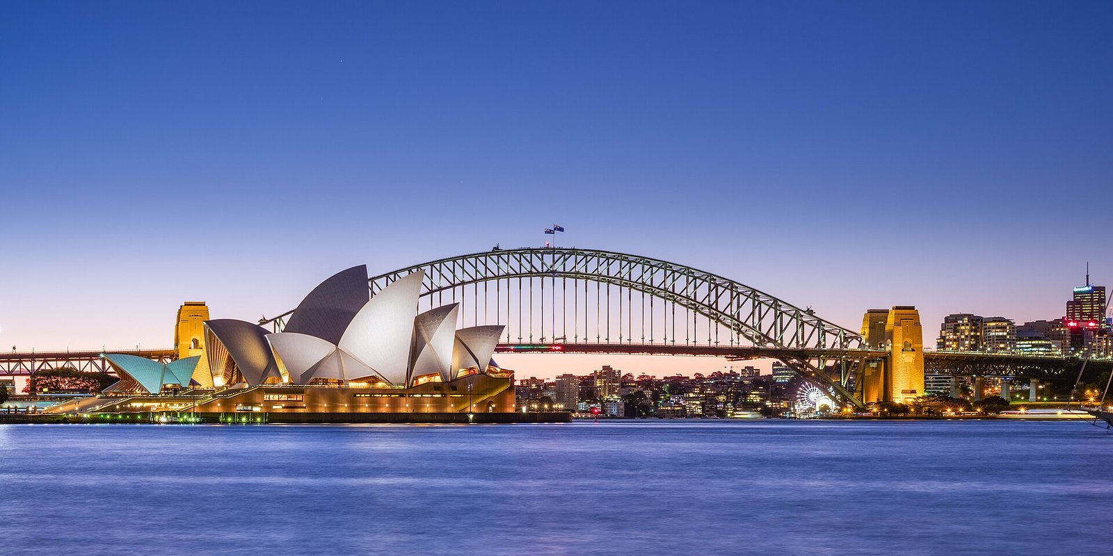 The Sydney Opera House and Harbour Bridge