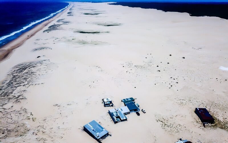 Tin City shacks, Stockton Beach
