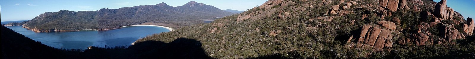 Wineglass Bay in Freycinet National Park, Tasmania