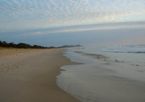 Tallow Beach, near Byron Bay, a quieter alternative to the main beaches